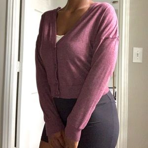 Cropped Button Cardigan [WORN ONCE]